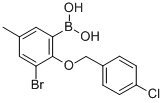 CAS#: 849052-18-2, B-[3-Bromo-2-[(4-chlorophenyl)methoxy]-5-methylphenyl]-Boronic acid