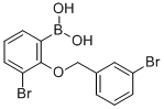 CAS 登录号：849062-27-7， B-[3-溴-2-[(3-溴苯基)甲氧基]苯基]-硼酸