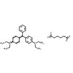 CAS#: 84962-81-2, N-[4-[[4-(diethylamino)phenyl]phenylmethylene]-2,5-cyclohexadien-1-ylidene]-N-ethyl-Ethanaminium hexanedioate (1:1)