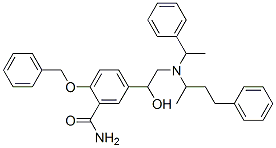 CAS#: 84963-40-6, 2-(Benzyloxy)-5-[1-Hydroxy-2-[(alpha-Methylbenzyl)(1-Methyl-3-Phenylpropyl)Amino]Ethyl]Benzamide