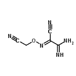 CAS 登录号：84981-70-4， (2Z)-2-氰基-2-[(氰基甲氧基)亚氨基]乙脒