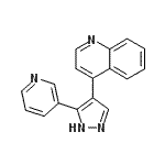 CAS#: 849924-96-5, 4-[5-(3-Pyridinyl)-1H-pyrazol-4-yl]quinoline