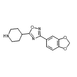 CAS#: 849925-04-8, 4-[3-(1,3-Benzodioxol-5-yl)-1,2,4-oxadiazol-5-yl]piperidine