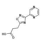 CAS 登录号：849925-05-9， 3-[3-(2-吡嗪基)-1,2,4-恶二唑-5-基]丙酸