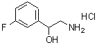 CAS#: 849928-39-8, 2-Amino-1-(3-fluorophenyl)ethanol hydrochloride (1:1)
