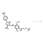 CAS#: 85005-98-7, Hydrogen sodium 4-[(2-methoxy-5-methyl-4-{[2-(sulfonatooxy)ethyl]sulfonyl}phenyl)diazenyl]-5-oxo-1-(4-sulfonatophenyl)-4,5-dihydro-1H-pyrazole-3-carboxylate (1:2:1)