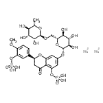 CAS 登录号：85006-16-2， (2S)-7-[[6-O-(6-脱氧-alpha-L-甘露糖基)-beta-D-吡喃葡萄糖基]氧基]-2,3-二氢-2-[4-甲氧基-3-(膦酰氧基)苯基]-5-(膦酰氧基)-4H-1-苯并吡喃-4-酮钠盐(1:2)