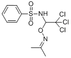 CAS#: 85095-85-8, N-(1-((Isopropylideneamino)Oxy)-2,2,2-Trichloroethyl)-Benzenesulfonamide