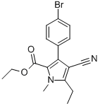 CAS#: 851195-35-2, Ethyl 3-(4-Bromophenyl)-4-Cyano-5-Ethyl-1-Methyl-1H-Pyrrole-2-Carboxylate