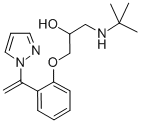 CAS 登录号：85127-92-0， 3-(叔-丁基氨基)-1-(6-(1-(1H-吡唑-1-基)乙烯基)苯氧基)-2-丙醇