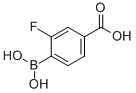 CAS 登录号：851335-07-4， 4-羧基-2-氟苯硼酸
