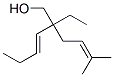 CAS 登录号：85136-06-7， 2-乙基-2-(3-甲基丁-2-烯基)己-3-烯-1-醇