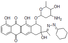 CAS 登录号：85145-53-5， 洋红霉素 13-环己亚基腙