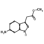 CAS#: 851652-52-3, Methyl (6-amino-1H-indazol-3-yl)acetate