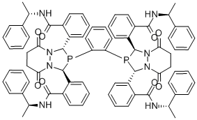 CAS#: 851770-14-4, 2,2',2'',2'''-[1,2-phenylenebis[(1S,3S)-tetrahydro-5,8-dioxo-1H-[1,2,4]diazaphospholo[1,2-a]pyridazine-2,1,3(3H)-triyl]]tetrakis[N-[(1S)-1-phenylethyl]-Benzamide