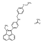 CAS#: 85187-78-6, 2-{4-[(4-Ethoxybenzyl)amino]phenyl}-1-ethylbenzo[cd]indolium acetate