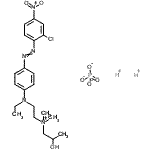 CAS#: 85187-98-0, N-{2-[{4-[(2-Chloro-4-nitrophenyl)diazenyl]phenyl}(ethyl)amino]ethyl}-2-hydroxy-N,N-dimethyl-1-propanaminium hydrogen phosphate (1:2:1)