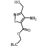 CAS 登录号：85195-22-8， 乙基4-氨基-3-(羟基甲基)-1,2-噻唑-5-羧酸酯