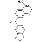 CAS 登录号：851958-67-3， 1,3-苯并二氧戊环-5-基(3-乙氧基-4-甲氧基苯基)甲酮
