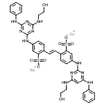 CAS#: 85204-51-9, Disodium 2,2'-[(E)-1,2-ethenediyl]bis[5-({4-anilino-6-[(2-hydroxyethyl)amino]-1,3,5-triazin-2-yl}amino)benzenesulfonate]