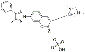 CAS#: 85204-53-1, Methyl 4-Methyl-1-[7-(4-Methyl-5-Phenyl-2H-1,2,3-Triazol-2-Yl)-2-Oxo-2H-1-Benzopyran-3-Yl]-1H-1,2,4-Triazolium Sulphate