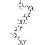 CAS#: 85237-39-4, 3,3'-{(2-Chloro-5-methyl-1,4-phenylene)bis[imino(1,3-dioxo-2,1-butanediyl)-2,1-diazenediyl]}bis[4-chloro-N-(5-chloro-2-methylphenyl)benzamide]