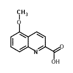 CAS#: 852402-70-1, 5-Methoxy-2-quinolinecarboxylic acid