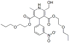 CAS#: 85387-12-8, Bis(2-Propoxyethyl) 2-(Hydroxymethyl)-6-Methyl-4-(3-Nitrophenyl)-1,4-Dihydropyridine-3,5-Dicarboxylate