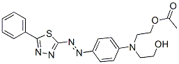 CAS#: 85392-19-4, [2-[(2-Hydroxyethyl)[4-[(5-Phenyl-1,3,4-Thiadiazol-2-Yl)Azo]Phenyl]Amino]Ethyl] Acetate