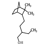 CAS 登录号：85392-40-1， 4-(3,3-二甲基双环[2.2.1]庚-2-基)-2-乙基-1-丁醇