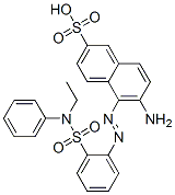 CAS#: 85455-40-9, 6-Amino-5-[[2-[(Ethylphenylamino)Sulphonyl]Phenyl]Azo]Naphthalene-2-Sulphonic Acid