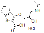 CAS#: 85462-73-3, 6-[2-Hydroxy-3-(Propan-2-Ylamino)Propoxy]-8-Thiabicyclo[3.3.0]Octa-6,9 -Diene-7-Carboxylic Acid Hydrochloride