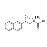 CAS#: 854648-79-6, 2,2-Dimethyl-4-(2-naphthyl)-4-oxobutanoic acid