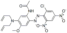 CAS#: 85508-41-4, N-[2-[(2-Chloro-4,6-Dinitrophenyl)Azo]-5-(Diallylamino)-4-Methoxyphenyl]Acetamide