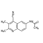 CAS#: 855165-86-5, N-(4-Cyano-2,3-dimethyl-6-quinolinyl)acetamide