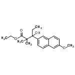 CAS#: 85536-81-8, Ethyl 3-hydroxy-3-(6-methoxy-2-naphthyl)-2,2-dimethylpentanoate