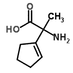 CAS#: 85564-12-1, 2-Amino-2-(1-cyclopenten-1-yl)propanoic acid