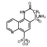 CAS#: 855765-78-5, 5-Acetamido-6-sulfamoyl-8-quinolinesulfonic acid