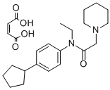 CAS#: 85603-20-9, N-(4-Cyclopentylphenyl)-N-Ethyl-1-Piperidineacetamide (Z)-2-Butenedioate (1:1)