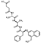 CAS#: 85613-77-0, N-(3-Carboxypropanoyl)-L-alanyl-N-{(2S)-2-[(4-methoxy-2-naphthyl)amino]-3-phenylpropanoyl}-L-alaninamide