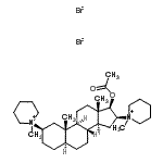 CAS 登录号：85639-54-9， (2beta,5alpha,16beta,17beta)-17-乙酰氧基-2,16-二(1-甲基-1-哌啶鎓基)雄甾烷二溴化物