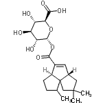 CAS#: 85648-55-1, 1-O-{[(3aR,5aS)-1,7,7-Trimethyl-1,2,3,3a,5a,6,7,8-octahydrocyclopenta[c]pentalen-4-yl]carbonyl}-alpha-D-glucopyranuronic acid