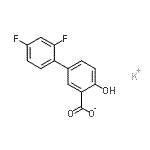 CAS#: 85665-84-5, Potassium 2',4'-difluoro-4-hydroxy-3-biphenylcarboxylate