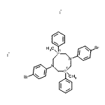 CAS#: 85684-43-1, 1,5-Bis(4-bromophenyl)-3,7-dimethyl-3,7-diphenyl-1,5,3,7-diazadiphophocinium diiodide