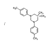 CAS#: 85684-47-5, 5,5-Dimethyl-1,3-bis(4-methylphenyl)-1,3,5-diazaphosphinan-5-ium iodide