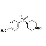 CAS 登录号：856843-84-0， 1-[(4-甲基苯基)磺酰基]哌嗪盐酸盐(1:1)