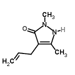 CAS#: 856847-41-1, 4-Allyl-2,5-dimethyl-1,2-dihydro-3H-pyrazol-3-one