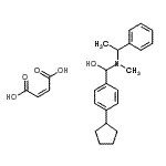 CAS#: 85689-97-0, (4-Cyclopentylphenyl)[methyl(1-phenylethyl)amino]methanol (2Z)-2-butenedioate (1:1)