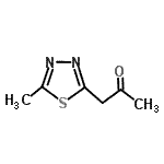 CAS#: 85730-44-5, 1-(5-Methyl-1,3,4-thiadiazol-2-yl)acetone
