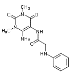 CAS#: 857474-92-1, N-(6-Amino-1,3-dimethyl-2,4-dioxo-1,2,3,4-tetrahydro-5-pyrimidinyl)-N<sup>2</sup>-phenylglycinamide